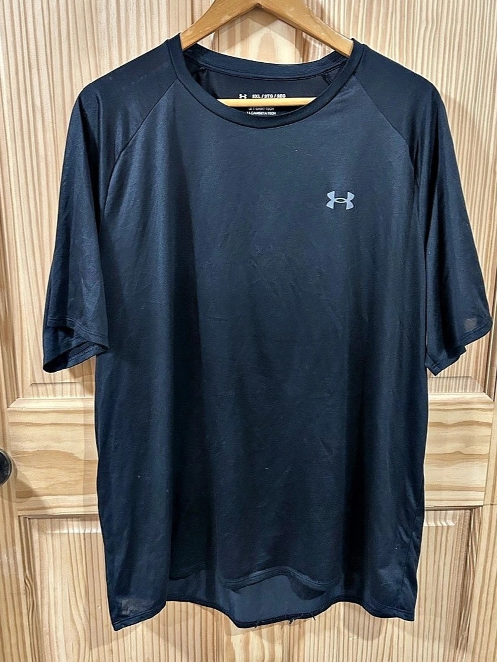 2 Pack Under Armour Men's Tech Tee Black Size 3XL